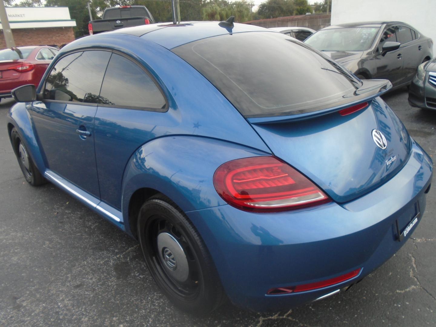 2018 BLUE Volkswagen Beetle 2.0T Coast (3VWFD7AT4JM) with an 2.0L L4 DOHC 16V engine, 6A transmission, located at 6112 N Florida Avenue, Tampa, FL, 33604, (888) 521-5131, 27.954929, -82.459534 - Photo#4